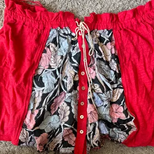 Free People Red Floral Tube Top / J39 thumbnail 2