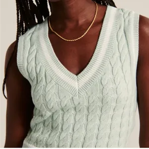Abercrombie Cable V-Neck Sweater Vest Size XL thumbnail 5