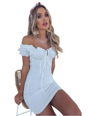 White Fox Boutique - NWT Force of Nature Mini Dress White Sz XS thumbnail 1