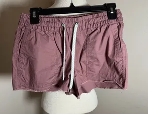Vuori Vintage Ripstop Shorts Women's Size XS Mauve Pink Pull On Drawstring thumbnail 1