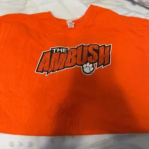 Clemson Women’s Gymnastics T shirt Orange Size XL thumbnail 1