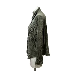Z Supply Women's Olive Green Button-Up Shirt Size L Long Sleeve Casual thumbnail 3