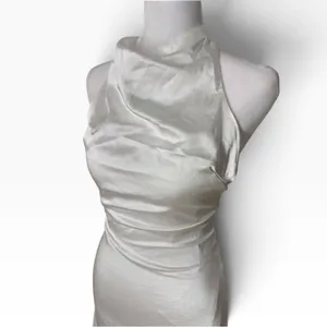 Lulus Women White Satin Strapless Maxi Dress XS thumbnail 6