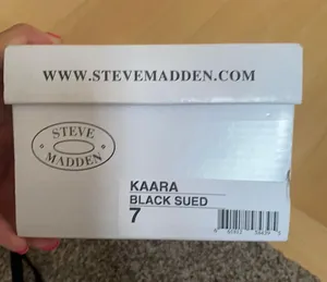 Steve Madden Kaara Black Sued Sandals thumbnail 7