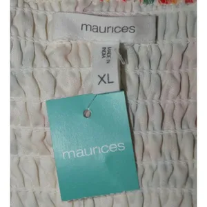 NWT Maurices Floral Smocked Tiered Ruffle Sleeveless Midi Dress Size XL Cottage thumbnail 11
