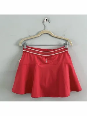 NWT Free People Movement Round Robin Cayenne Red Tennis‎ Skirt thumbnail 4