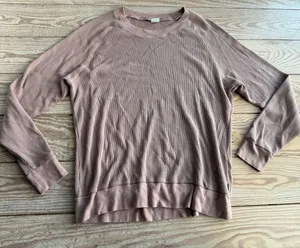 Tna Waffle Knit Long Sleeve Top Size L thumbnail 1