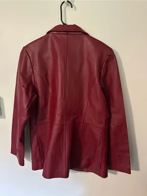 MetroStyle 100% leather jacket red 12 thumbnail 4
