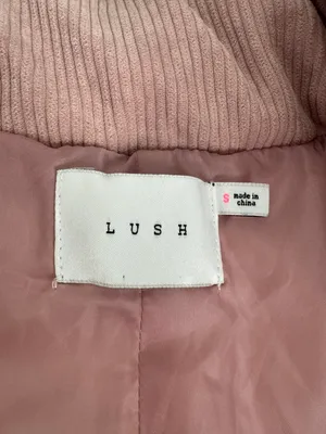 Lush Clothing Baby Pink Corduroy Bomber Puffer Jacket thumbnail 5