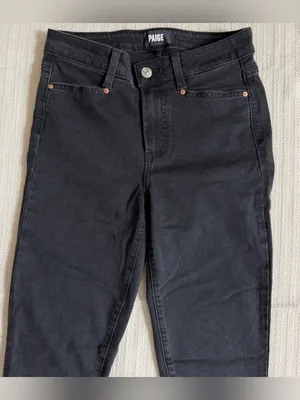 Paige Hoxton Ankle Jeans in Magical Night Black Skinny Jeans Size 26 thumbnail 4