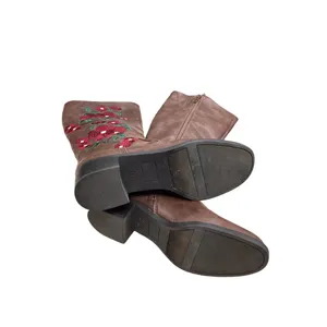Francesca's High Boots with Floral Design size 7.5 SKU 620 thumbnail 5
