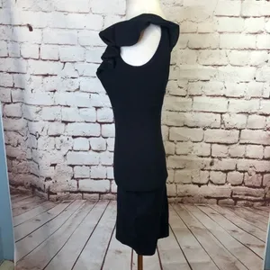 Lulu's Black Bodycon Dress with‎ Ruffle Sleeves thumbnail 5
