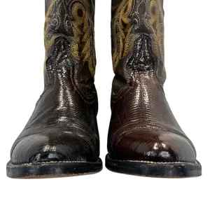 Circle G Boots Womens‎ 6.5 Brown Exotic Lizard Skin Leather Western Cowboy Boho thumbnail 5
