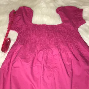 Rue 21 Pink Baby Doll Top Medium May fit like JUNIORS DUE TO BRAND 🆕 thumbnail 5