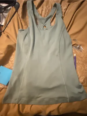 Women’s Sage Green Racerback Tank Top by Eddie Bauer thumbnail 1