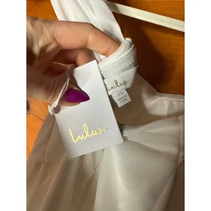 NWT Lulus Magical Magnetism White Off-the-Shoulder Maxi Dress Bridal Wedding XS thumbnail 8
