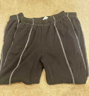 contrast stitch jogger sweatpants!! thumbnail 4