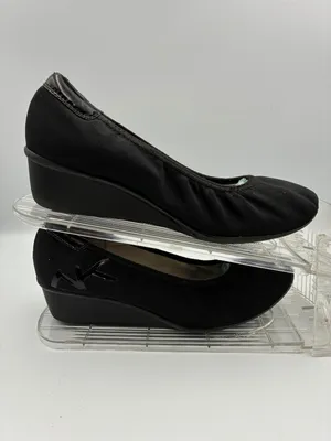Anne Klein Sport Wisher Womens Black Fabric Wedge Shoes 7.5 Slip-On Cushioned thumbnail 10