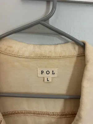 POL Cream Jean Jacket thumbnail 4