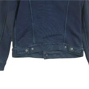 Levi’s Original Trucker Jacket Women’s Small Dark Wash Denim Button Front Stretc thumbnail 9