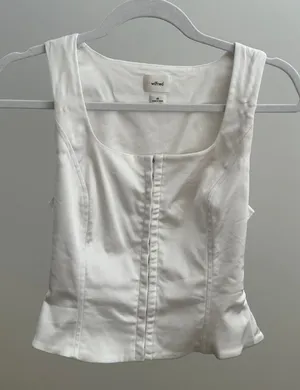 Aritzia satin corset top thumbnail 1