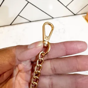 Juicy Couture gold tone heart keychain shimmering pave crystals accents Glam thumbnail 6