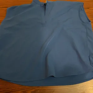 Womens FIGS royal blue rafaela oversized scrub top thumbnail 1