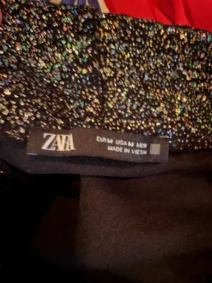 Zara glitter lurex bodysuit  thumbnail 3