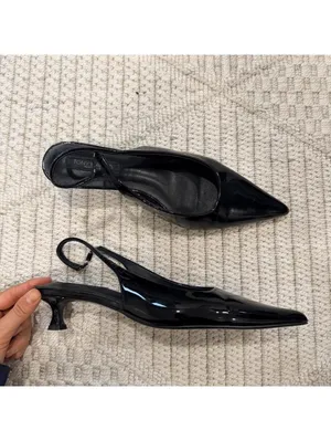 Tony Bianco Catie Slingback Pumps in Black Patent thumbnail 2