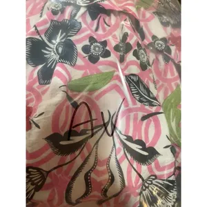 Anthropologie x Maeve Tiered Printed Mini Dress large EMBROIDERED SQUIGGLE thumbnail 10
