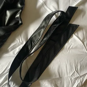 SheIn Black Faux Leather Jacket thumbnail 5