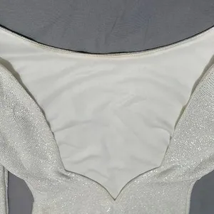 City Studios Shiny White Long Sleeve Dress thumbnail 3