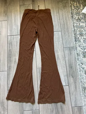SO Women's Brown Flare Drawstring Pants thumbnail 5