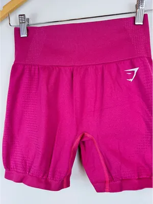 Gymshark Vital Seamless 2.0 Shorts Pink Marl High Waisted Workout Gym Size M thumbnail 8