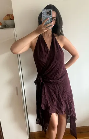 Bec & bridge Rochelle Sleeveless Halter Wrap Dress thumbnail 1