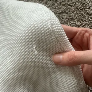 Aerie White Half-Zip Sweatshirt thumbnail 4