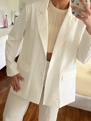 Priceless White Blazer Size L thumbnail 2