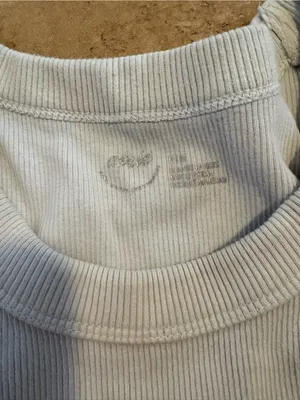 aerie White Ribbed Tank Top thumbnail 2