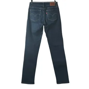 Levi‎ Strauss Co 714 Straight Leg Dark Wash Jeans Size 25 Waist 25 Inseam 31 In thumbnail 2