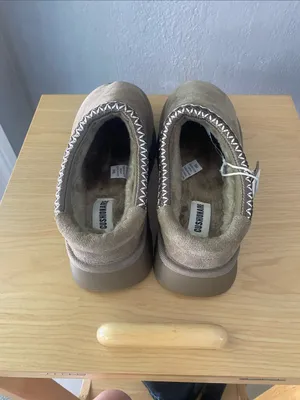 Cushionare Kabuki Cozy Platform Suede shearling slippers NWT 9 thumbnail 5