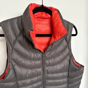Bernardo Goose Down Puffer Vest Gray Quiet Luxury Zip Up Camping Outdoors Medium thumbnail 2