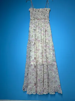 Pink Lily Floral Smocked Tiered Maxi Dress thumbnail 10