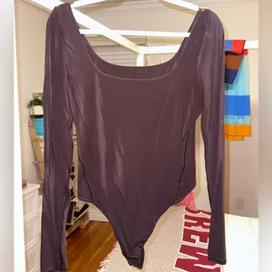 Lululemon Brown Long Sleeve Bodysuit thumbnail 3