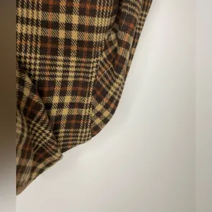 Zara Wool Blend Long Plaid Retro Hooded Trench Coat thumbnail 3