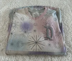 Disney Spirit Jersey Mickey Friends 100 Years Disney World Tie Dye Glam Sz L thumbnail 1