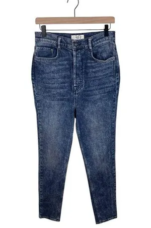 Free People We the Free Dark Acid Wash High Rise Skinny Jeans Women's Size 30 thumbnail 1