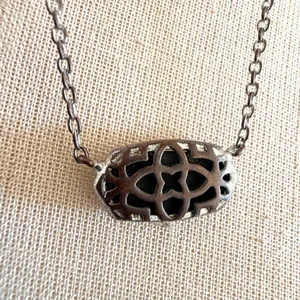 Kendra Scott Elisa Silver Tone Drusy Necklace thumbnail 5