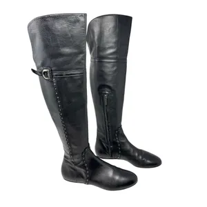 Christian Dior Galliano Ethnic Black Leather Studded OTK Boots EU 40 FW2004 Y2K thumbnail 2