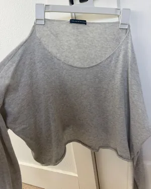 Brandy Melville Off-The-Shoulder Crop Top Long Sleeve thumbnail 1
