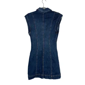 Ramy Brook Denim Mini Dress Womens‎ 26 Blue Excellent Button Front Sleeveless thumbnail 5